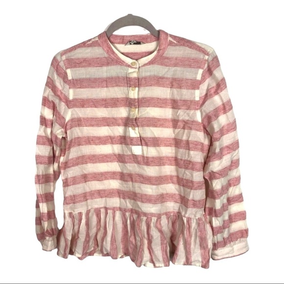 Lucky‎ brand long sleeve striped top women’s medium - Picture 1 of 9